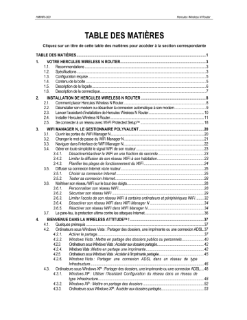 Manuel du propriétaire | Hercules HWNRI-300 Manuel utilisateur | Fixfr