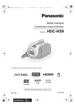 Panasonic HDC HS9 Mode d'emploi