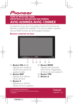 Pioneer AVIC 7200 NEX Manuel utilisateur