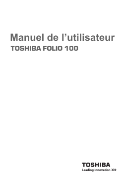 Toshiba Folio 100 Manuel utilisateur
