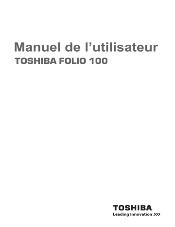 Mode d'emploi | Toshiba Folio 100 Manuel utilisateur | Fixfr