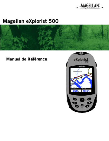 Manuel du propriétaire | Magellan eXplorist 500 Manuel utilisateur | Fixfr