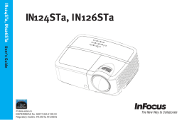 Infocus IN126STA Manuel utilisateur