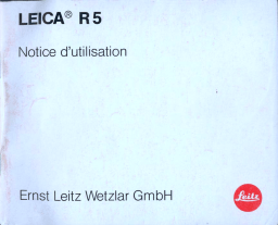 Leica R5 Manuel utilisateur