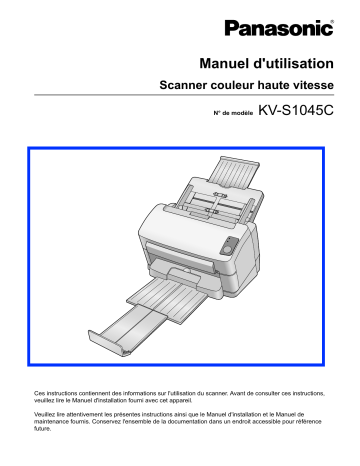 Manuel du propriétaire | Panasonic KV S1045C Manuel utilisateur | Fixfr