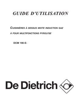 De Dietrich DCM190AE1 Manuel utilisateur