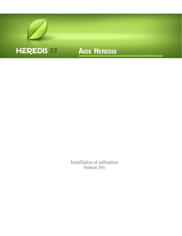 Heredis 13 Pro Windows Manuel utilisateur | Fixfr