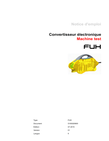 Wacker Neuson FUH20/1/042 Portable Frequency Converter Manuel utilisateur | Fixfr