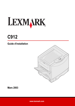 Lexmark C912 Manuel utilisateur