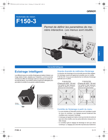 Manuel du propriétaire | Omron F150-3 Manuel utilisateur | Fixfr