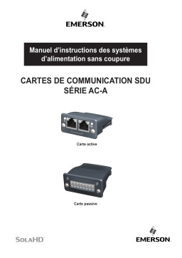 SolaHD Cartes de Communication SDU, A272-291 Manuel utilisateur