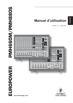 Behringer PMH660M Manuel utilisateur