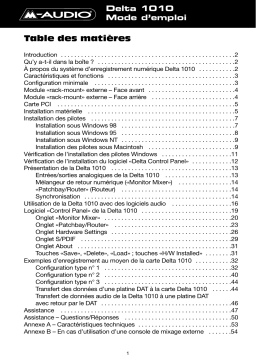M-Audio Delta 1010 Manuel utilisateur