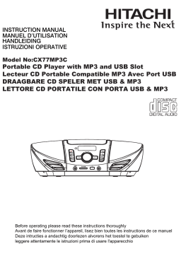 Hitachi CX77MP3C Manuel utilisateur