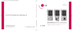 LG Série KG920 Manuel utilisateur