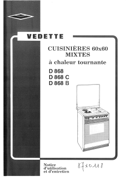 Vedette D868C Manuel utilisateur