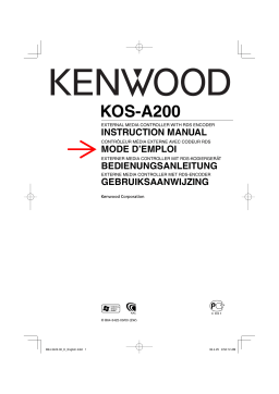 Kenwood KOS-A200 Manuel utilisateur