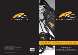 Powakaddy FREEWAY CLASSIC LEGEND MODELS Manuel utilisateur