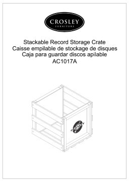 Crosley AC1017A STACKABLE RECORD STORAGE CRATE Manuel utilisateur