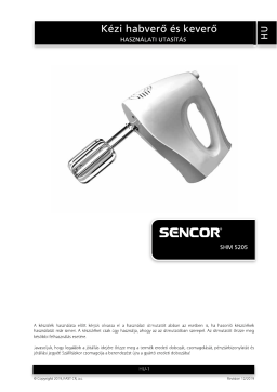 Sencor SHM 5205-EUE3 Manuel utilisateur