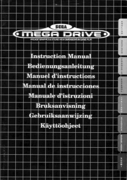 Sega Mega Drive Manuel utilisateur