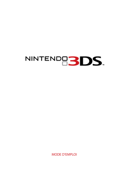 Nintendo 3DS Manuel utilisateur