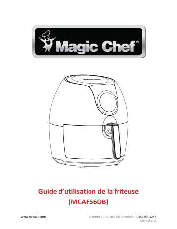 MCAF56DB-BL | NewAir MCAF56DB-REM Remanufactured Magic Chef® 5.6 Quart Family-Sized Digital XL Air Fryer  Manuel utilisateur | Fixfr