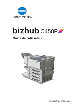 Konica Minolta BIZHUB C450P PHASE2 PRINTER Manuel utilisateur