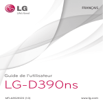 LG S&eacute;rie D390NS Manuel utilisateur