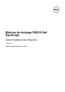 Dell EqualLogic PS6210XS storage Manuel utilisateur