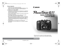 Canon PowerShot G11 Manuel utilisateur