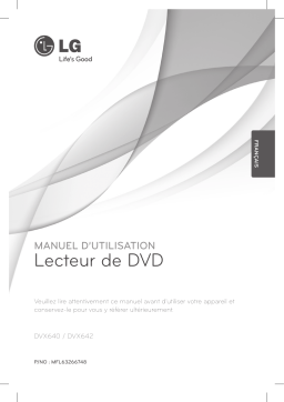 LG DVX640 Manuel du propriétaire