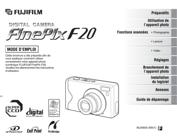 Fujifilm FinePix F20 Mode d'emploi | Fixfr