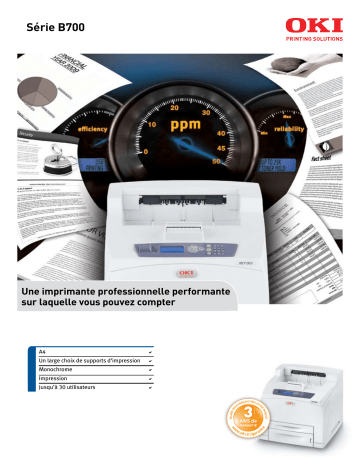 Manuel du propriétaire | OKI B700 Manuel utilisateur | Fixfr