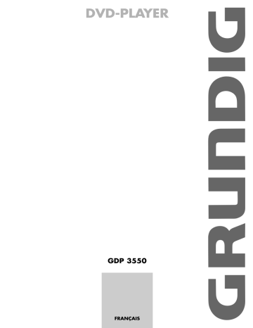 Manuel du propriétaire | Grundig GDP 3550 Manuel utilisateur | Fixfr