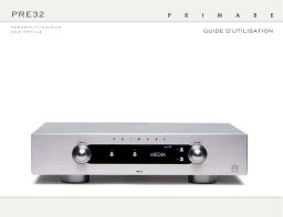 Primare PRE32 Stereo Preamplifier Mode d'emploi