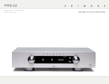 Primare PRE32 Stereo Preamplifier Mode d'emploi | Fixfr