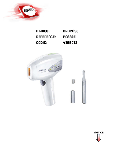 Manuel du propriétaire | BaByliss PACK G973PE HOMELIGHT + RASOIR Manuel utilisateur | Fixfr