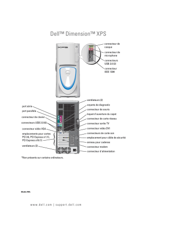 Dell XPS/Dimension XPS Gen 4 desktop Manuel du propriétaire | Fixfr