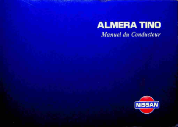 Nissan Almera Tino 2000-2006 Manuel du propriétaire | Fixfr