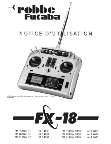 Manuel du propriétaire | Futaba FX-18 Manuel utilisateur | Fixfr
