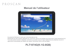 ProScan PLT 1074-G Manuel utilisateur