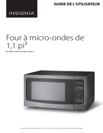 Insignia NS-MW11BS9 1.1 Cu. Ft. Microwave Mode d'emploi | Fixfr