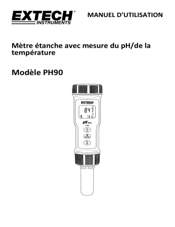 Extech Instruments PH90 Waterproof pH Meter Manuel utilisateur | Fixfr