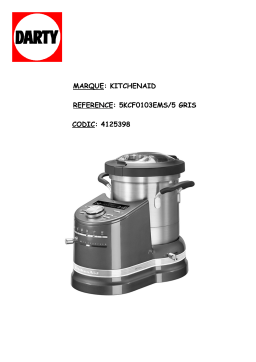 KitchenAid COOK PROCESSOR ARTISAN 5KCF0103EMS Manuel utilisateur