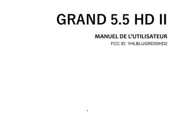 Blu Grand 5.5 HD II Manuel du propriétaire | Fixfr