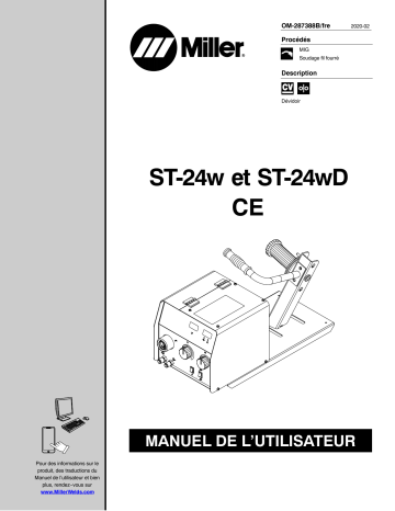 MK522004D | Manuel du propriétaire | Miller ST-24W, ST-24WD Manuel utilisateur | Fixfr
