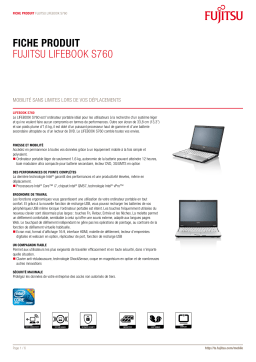 FUJITSU SIEMENS LIFEBOOK S760 Manuel utilisateur