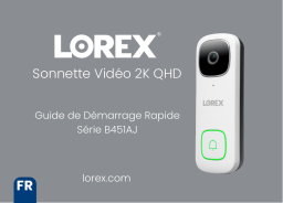 Lorex B451AJD-E 2K QHD Wi-Fi Video Doorbell Guide de démarrage rapide