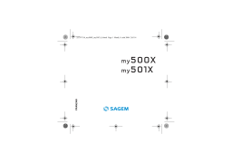 Sagem my500x Manuel utilisateur